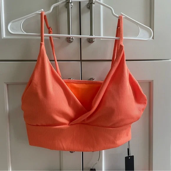 NWT Orange High Waisted Bathing Suit - Picture 6 of 8